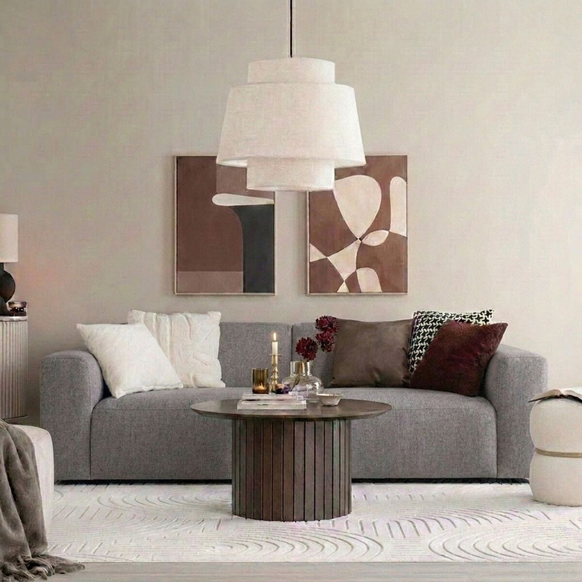 Syli 3-istuttava sohva beige Brego 34